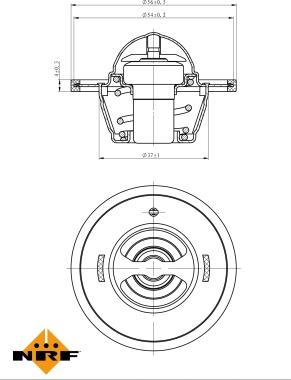 NRF 725183 - Termostat,lichid racire aaoparts.ro