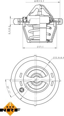 NRF 725187 - Termostat,lichid racire aaoparts.ro