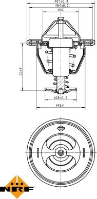 NRF 725131 - Termostat,lichid racire aaoparts.ro