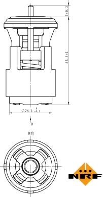 NRF 725133 - Termostat,lichid racire aaoparts.ro