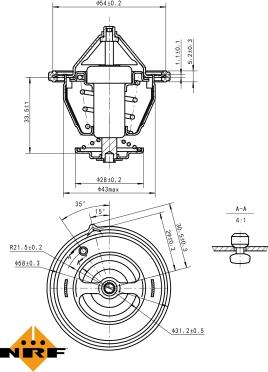 NRF 725132 - Termostat,lichid racire aaoparts.ro