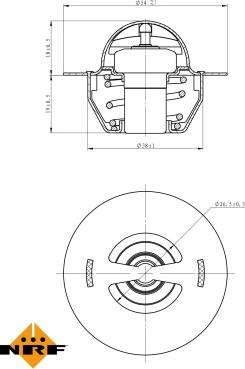 NRF 725129 - Termostat,lichid racire aaoparts.ro