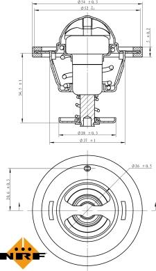 NRF 725126 - Termostat,lichid racire aaoparts.ro