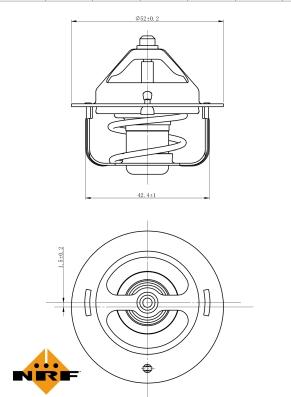 NRF 725120 - Termostat,lichid racire aaoparts.ro