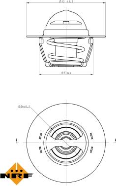 NRF 725128 - Termostat,lichid racire aaoparts.ro