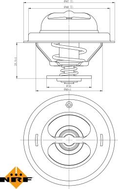 NRF 725123 - Termostat,lichid racire aaoparts.ro