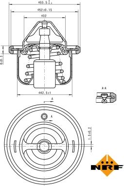 NRF 725127 - Termostat,lichid racire aaoparts.ro