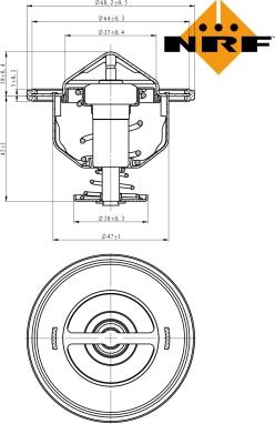 NRF 725176 - Termostat,lichid racire aaoparts.ro