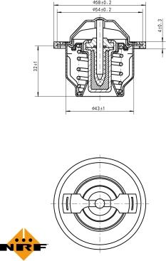 NRF 725205 - Termostat,lichid racire aaoparts.ro