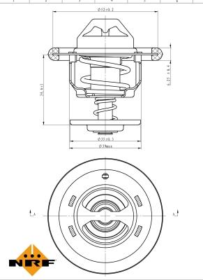 NRF 725206 - Termostat,lichid racire aaoparts.ro