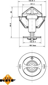 NRF 725200 - Termostat,lichid racire aaoparts.ro