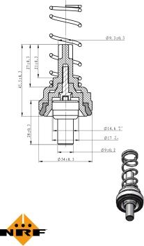 NRF 725203 - Termostat,lichid racire aaoparts.ro