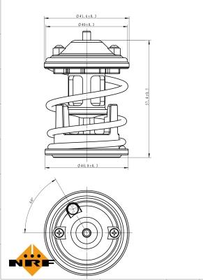 NRF 725219 - Termostat,lichid racire aaoparts.ro