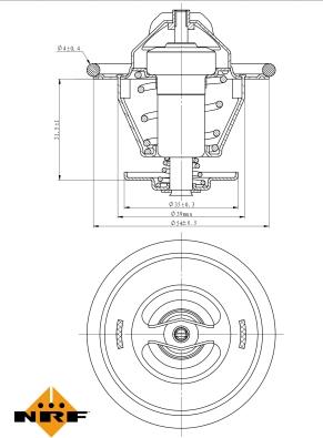 NRF 725214 - Termostat,lichid racire aaoparts.ro