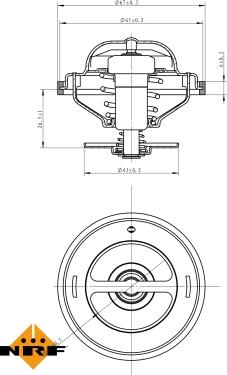 NRF 725216 - Termostat,lichid racire aaoparts.ro