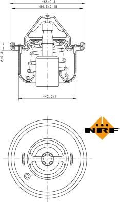 NRF 725211 - Termostat,lichid racire aaoparts.ro