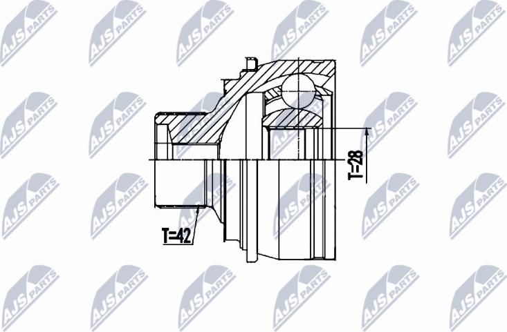 NTY NPZ-AU-058 - Set articulatie, planetara aaoparts.ro