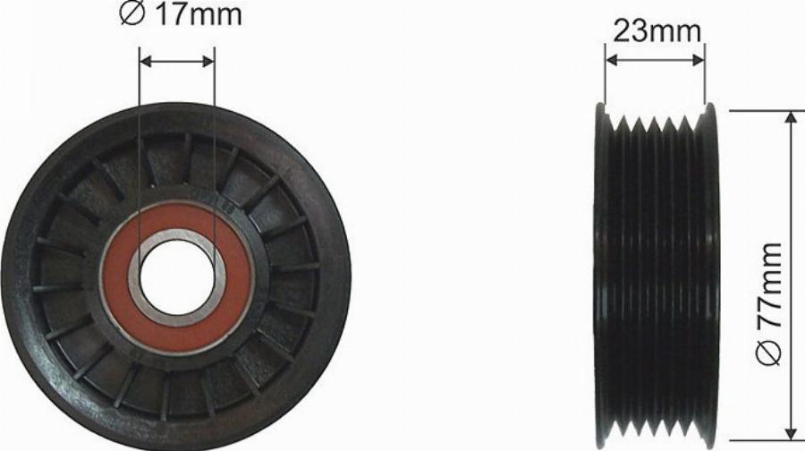 NTY RNK-CH-014 - Rola ghidare / conducere, curea transmisie aaoparts.ro