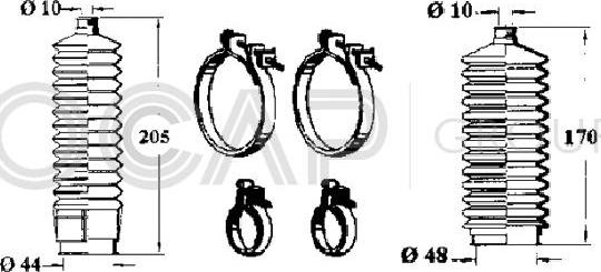 OCAP 0900522 - Ansamblu burduf, directie aaoparts.ro