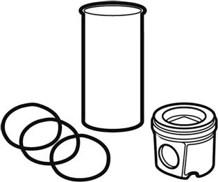 OE Germany 02 0329 287612 - Set raparatii, piston / bucsa cursa cilindru aaoparts.ro