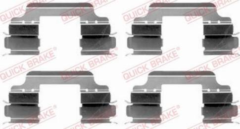 OJD Quick Brake 109-1648 - Set accesorii, placute frana aaoparts.ro