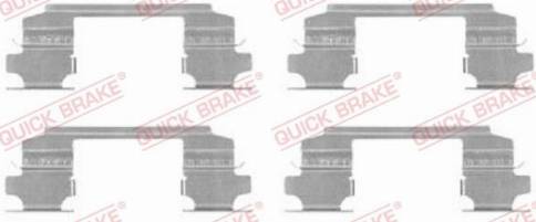 OJD Quick Brake 1091686 - Set accesorii, placute frana aaoparts.ro