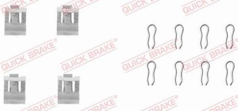 OJD Quick Brake 1091055 - Set accesorii, placute frana aaoparts.ro