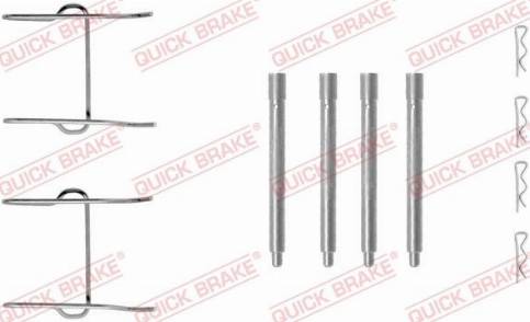 OJD Quick Brake 1091149 - Set accesorii, placute frana aaoparts.ro