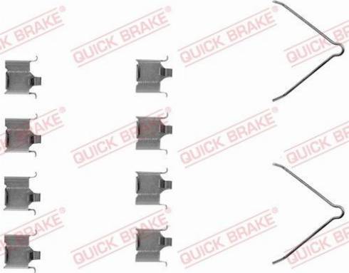 OJD Quick Brake 1091166 - Set accesorii, placute frana aaoparts.ro