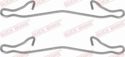 OJD Quick Brake 1091121 - Set accesorii, placute frana aaoparts.ro