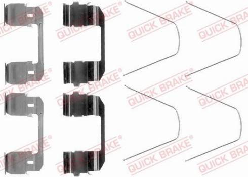 OJD Quick Brake 1091743 - Set accesorii, placute frana aaoparts.ro