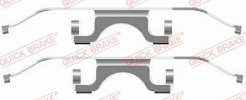 OJD Quick Brake 1091702 - Set accesorii, placute frana aaoparts.ro