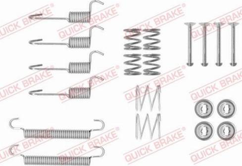 OJD Quick Brake 105-0008 - Set accesorii, saboti frana parcare aaoparts.ro