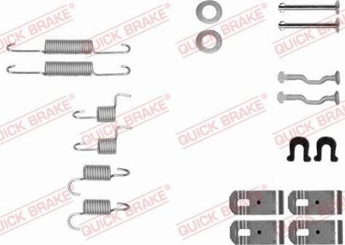 OJD Quick Brake 105-0028 - Set accesorii, saboti frana parcare aaoparts.ro