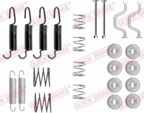 OJD Quick Brake 1050816 - Set accesorii, saboti frana parcare aaoparts.ro