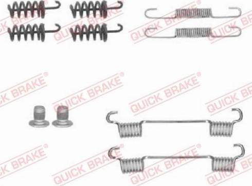 OJD Quick Brake 1050874 - Set accesorii, saboti frana parcare aaoparts.ro