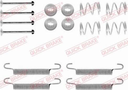 OJD Quick Brake 1050791 - Set accesorii, saboti frana parcare aaoparts.ro