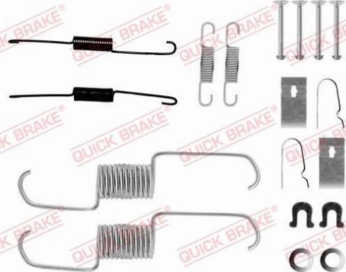 OJD Quick Brake 1050743 - Set accesorii, sabot de frana aaoparts.ro