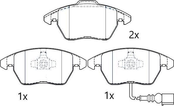 Omnicraft 2674694 - Set placute frana,frana disc aaoparts.ro