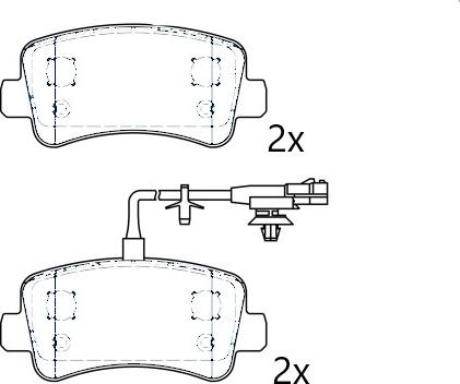 Omnicraft 2674708 - Set placute frana,frana disc aaoparts.ro