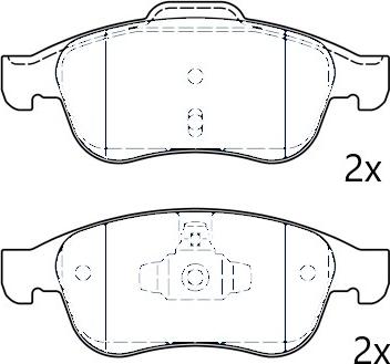 Omnicraft NAMJ2K021GDAA - Set placute frana,frana disc aaoparts.ro