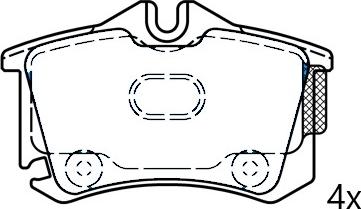 Omnicraft NAMJ2K021AGAA - Set placute frana,frana disc aaoparts.ro