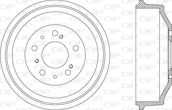 Open Parts BAD9003.10 - Tambur frana aaoparts.ro