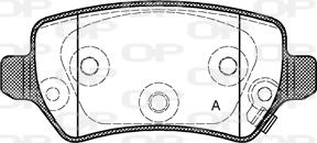 Open Parts BPA0957.22 - Set placute frana,frana disc aaoparts.ro