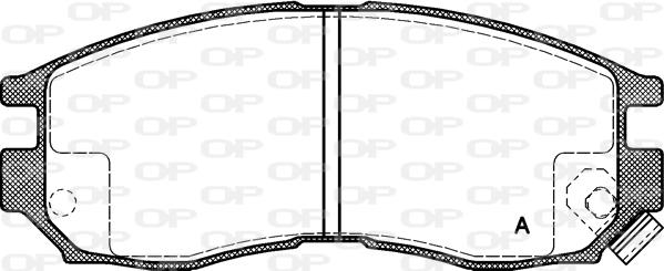 Open Parts BPA0460.02 - Set placute frana,frana disc aaoparts.ro