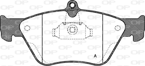 Open Parts BPA0468.00 - Set placute frana,frana disc aaoparts.ro
