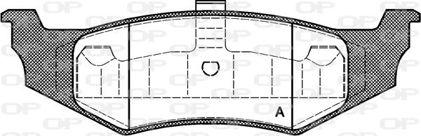 Open Parts BPA0482.40 - Set placute frana,frana disc aaoparts.ro
