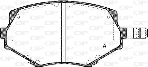 Open Parts BPA0478.02 - Set placute frana,frana disc aaoparts.ro