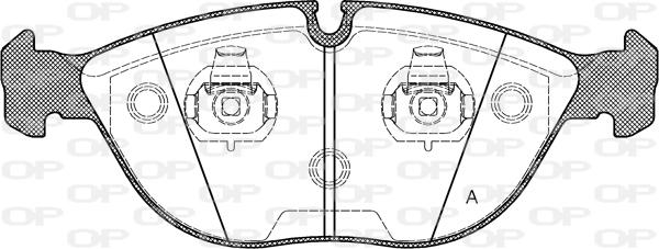 Open Parts BPA0597.00 - Set placute frana,frana disc aaoparts.ro