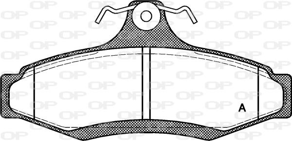 Open Parts BPA0646.10 - Set placute frana,frana disc aaoparts.ro
